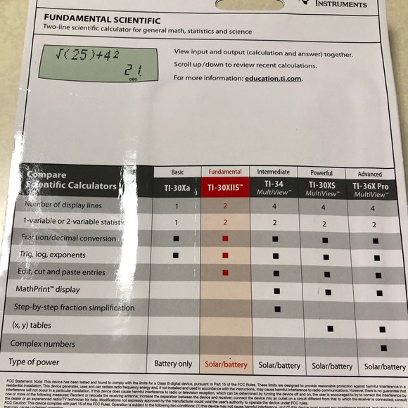 TI-30X Calculator Brand New - Picture 3 of 5